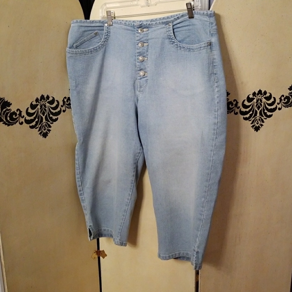 Denim capris